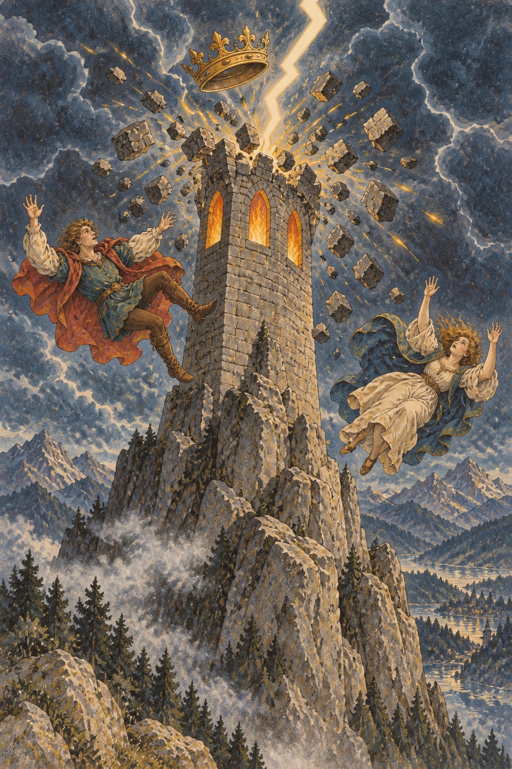 塔（THE TOWER）のオリジナルイラスト